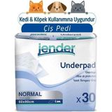 Jender 60X90 Kedi Köpek Çiş Pedi 180 Adet 1.sınıf Avantaj 30 Lu 6 Paket