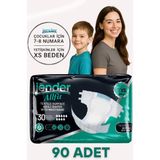 Jender Bel Bantlı Hasta Bezi Xs 30'lu x 3 Adet - Standart - Çok Renkli
