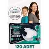 Jender Bel Bantlı Hasta Bezi Xs 30'lu x 4 Adet - Standart - Çok Renkli