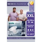 JENDER Bel Bantlı Hasta Bezi XXL, 190 cm Bel Ölçüsü, 20'li 2 Paket