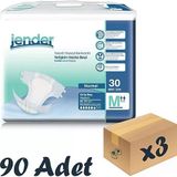 Jender Belbantlı Orta Boy M 30'Lu 3 Adet Hasta Bezi