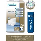 Jender Külot Large 120 Adet Kadınlar İçin Süper Emici Hasta Bezi Yüksek Konfor Sağlar