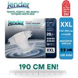 Jender XXL Bel Bantlı Hasta Bezi 80 Adet 20'li Paket Yüksek Emicilik Özelliği ile Geniş Vücut Tiplerine Uygun - 2XL