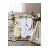 jeneric BAMBU HİJYENİK PED, YIKANABİLİR KADIN PEDİ, GECE BOY PAMUKLU YIKANABİLİR 3 ADET KADIN PEDİ