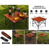 Jenerik 50x50x50 cm Katlanır Kamp ve Piknik Masası – Hafif, Dayanıklı ve Taşınabilir