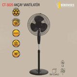 Jenerik Cata Akçay Ayaklı Vantilatör 3 Pervane CT-3020