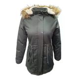 Jenerik J01805 Cocuk Kiz Gabardin Ici Kurklu Kapusonlu Kaban