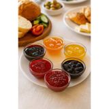 Jenisa 6’lı Şeffaf Cam Reçellik – Kahvaltı Sunum Kasesi - Reçel & Bal Sunumluk