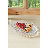 Jenisa Cam Pasta ve Salata Servis Tabağı Seti 20X15 cm 1 Adet Balık