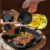 Jenisa Çift Fonksiyonlu Püskürtücü Cam Yağdanlık 500ML Zeytinyağı Şişesi Airfryer Sprey Yağlık.Karışık renk gönderilir.