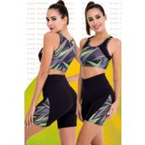Jenny Daphne Sporcu Fitness Şort Tayt Büstiyer Takım 4014