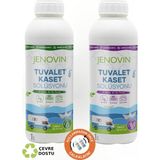 Jenovin Ölçek Hediyeli - Jenovin Karavan Tekne Yat Tuvalet Wc Kaset Atık kimyasalı Lavanta - Çam Kokulu 1 L