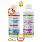 Jenovin Sifon Temizliği Karavan & Tekne Kasetli Ve Portatif Tuvalet Wc Atık Kimyasalları Lavanta Kokulu 1l
