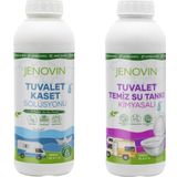 Jenovin Sifon Temizliği Karavan & Tekne Tuvalet Kimyasalı 1L | Katı Atık Parçalama Çam Kokusu