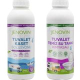 Jenovin Sifon Temizliği Karavan & Tekne Tuvalet Kimyasalı 1L | Katı Atık Parçalama Lavanta Kokusu