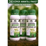 Jeohum Sıvı Hümik Asit 1l X3 | Organik Gübre | Süper Avantajlı Set | Bitkinin Organik Ilacı