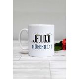 Jeoloji Mühendisi Hediye Kupa Bardak Beyaz - 1 Adet - 300 ml