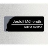 Jeoloji Mühendisi - Kişiselleştirilebilir Ofis Departman Kapı Isimliği, Yönlendirme Levhası 24X9 cm 4mm - 24 x 9 cm - 1 Adet
