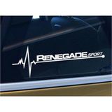 Jep Renegade Yan Cam Sticker Oto Kapı Çıkartma 20 X 7 Cm