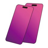 Jephuwneh 2 paket degrade temperli cam iPhone 14 Pro Max gizlilik ekran koruyucu iPhone14 ProMax 6.7 inç Anti casus Anti mavi ışık göz koruması HD Ultra net Anti-Scratch kabarcık ücretsiz