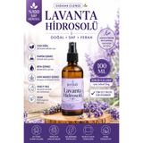 jerdali Lavanta Hidrosolü 100 ml | %100 Saf Doğal Lavanta Suyu | Buhar Distilasyonu ile Elde Edilmiş Aromatik Lavanta Suyu Lavanta Mayası