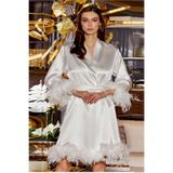 Jeremi Bride Sabahlık, Kadın, Ekru, S Beden