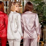 Jeremi Çeyizlik İpek Saten Bride Pijama Takımı, m, TYC00207973112, KIRMIZI, kadın