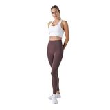 Jerf Gela Yüksek Bel Esnek ve Toparlayıcı Natural Kahverengi Kadın Spor Tayt