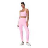 Jerf Gela Yüksek Bel, Esnek ve Toparlayıcı Spor Tayt, Neon Pembe, M