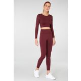 Jerf Naples Econyl Bordo Spor Kadın Tayt