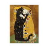 Jeronkarji Kitty Klimt Öpücük 500 Parça Puzzle Yapboz Kedi Köpek Temalı Doğa ve Orman Hayvanları