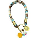 Jespawty Jesspecial Kahve Ip Kedi Köpek Kolyesi Charm Uçlu - Açık Kahverengi - XS