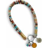 Jespawty Jesspecial Kahve Ip Kedi Köpek Kolyesi Charm Uçlu Gümüş Rengi - Açık Kahverengi - 3XL