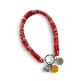 JesPawty Jesspecial Kırmızı İp Halat Kedi Köpek Kolyesi Charm Uçlu Gümüş Rengi