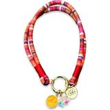 Jespawty Jesspecial Kırmızı Ip Kedi Köpek Kolyesi Charm Uçlu - Kırmızı - Turuncu - XL