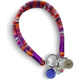 Jespawty Jesspecial Mor Ip Kedi Köpek Kolyesi Charm Uçlu Gümüş Rengi - XL