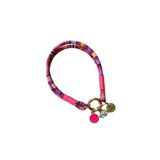 JesPawty Pembe Ip Halat Kedi Köpek Kolyesi Charm Uçlu