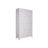 Jessan Ofis Gri Standart 6'lı Soyunma Dolabı 117x200x40 cm