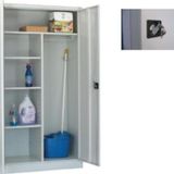 Jessan Ofis Gri Temizlik Dolabı 92x198x40 cm