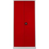 Jessan Ofis Temizlik Dolabı Gri Kırmızı 92x198x40 cm
