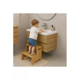 Jest Dekor Konsept MOMO Ahşap Basamak Tabure Çocuk Banyo Wc Lavabo Merdiven Yükseltici Eğitici Kaymaz Montessori