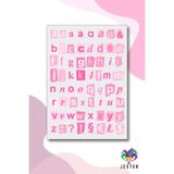 Jester Karışık Pembe Harf Sticker, Çıkartma, Günlük, Ajanda, Planlayıcı, Bullet, Journal