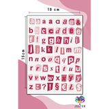 Jester Kırmızı Harf Sticker, Çıkartma, Günlük, Ajanda, Planlayıcı, Bullet, Journal, Scrapbook