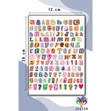 Jester Renkli Harfler Sticker, Çıkartma, Günlük, Ajanda, Planlayıcı, Bullet, Journal, Scrapbook
