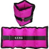 Jet 0.5 kg Kum Torbası El Ayak Bilek Ağırlık Seti 0,5 kg x 2 Adet El & Ayak Ağırlığı - 0.5kg x 2 - Pembe