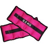 Jet 0.5 kg x 2 Adet El Ayak Ağırlığı Seti Kum Torbası Kas Bilek Güçlendirici Ağırlık 1 Çift Pembe