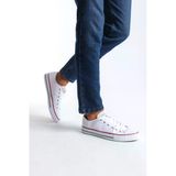 JET-0422 Luke Bağcıklı Keten Kumaş Erkek Günlük Sneaker Ayakkabı Kbt - Beyaz