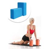 Jet 2 Li Yoga Blok Yoga Bloğu Yoga Duruş Destek Egzersiz Spor Ekipmanı 2 Adet Mavi