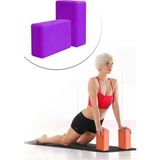 Jet 2 Li Yoga Blok Yoga Bloğu Yoga Duruş Destek Egzersiz Spor Ekipmanı 2 Adet Mor
