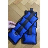Jet El & Ayak Ağırlığı 0.5 Kg x 2 Adet Bilek Kum Torbası Kas Güçlendirme Spor Aleti Mavi